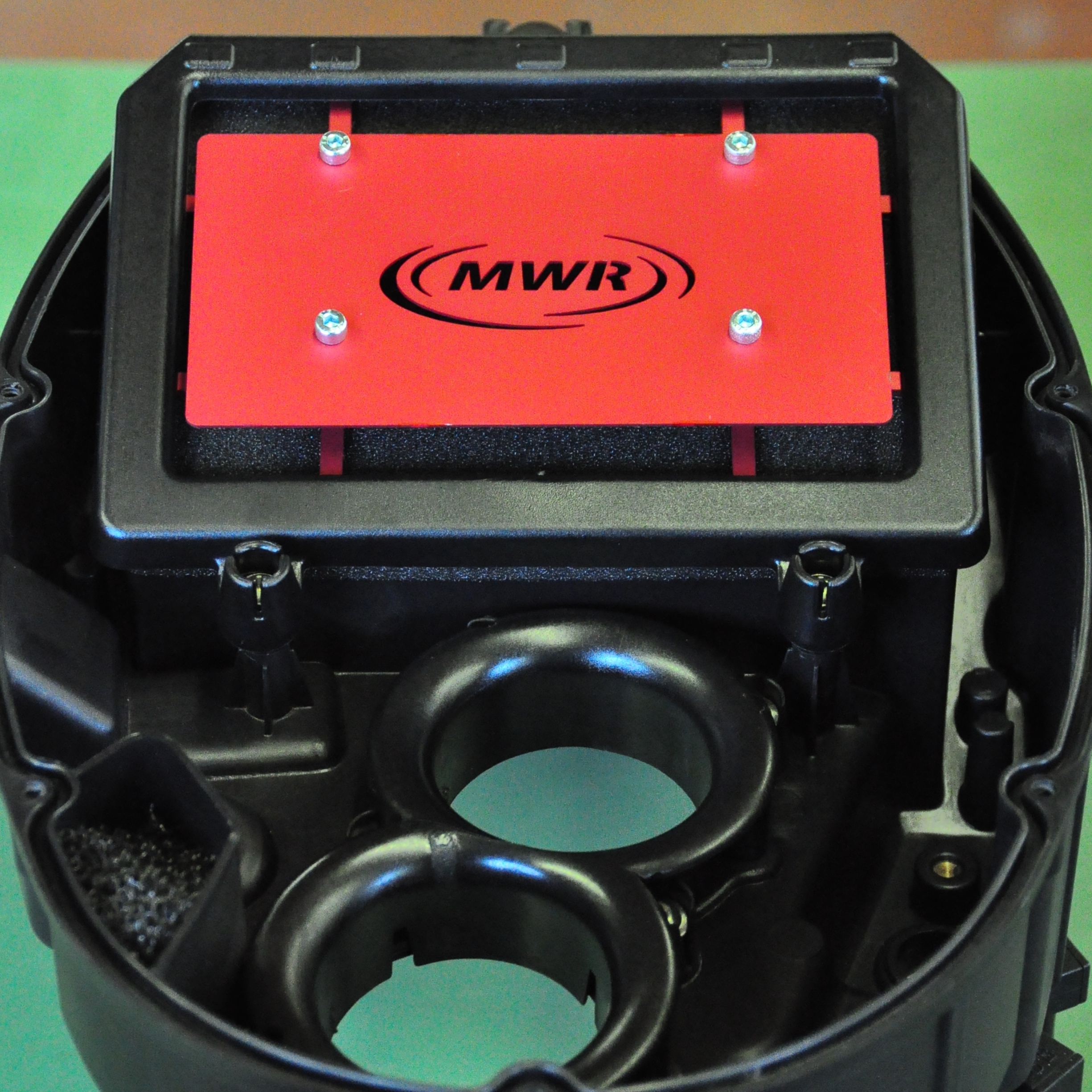 thumbnail image 2 of Carbon Fiber Racing Exhaust Brackets For Aprilia RSV1000R (04-09) & Tuono 1000R (06-10) - Gloss Twill 2 of 5